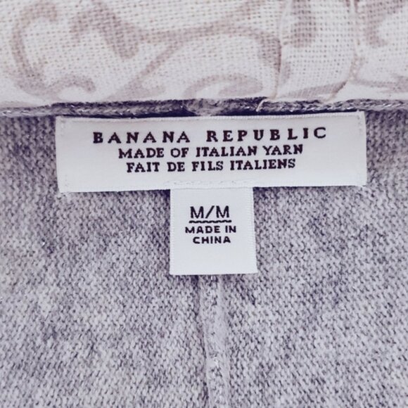 Vintage Y2K Banana Republic Italian Cashmere/Wool Open Cropped Curved Shrug - Picture 5 of 8